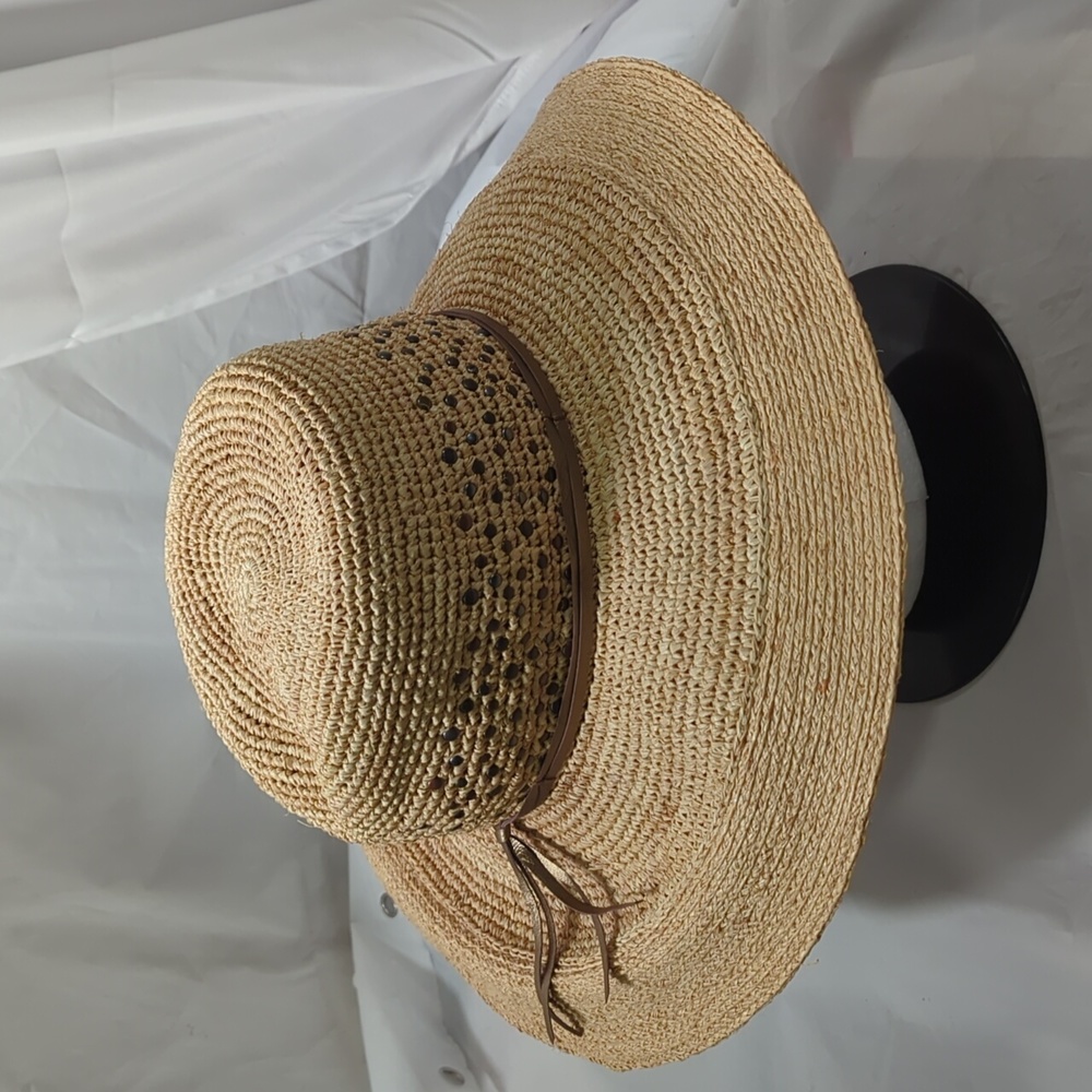 Flora Bella wide brim women straw sun hat - Picture 4 of 9